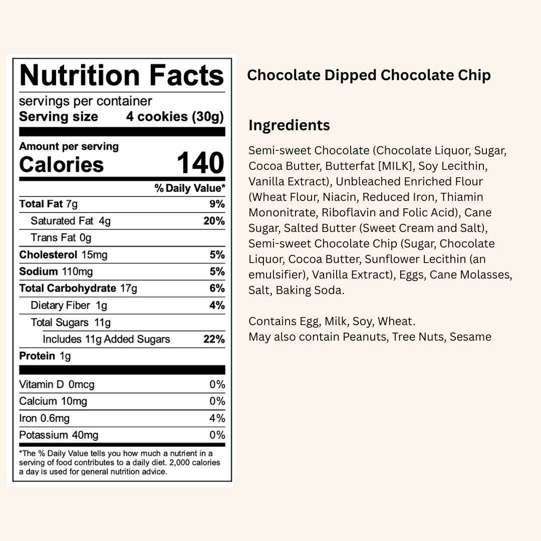 Chocolate Dipped Chocolate Chip