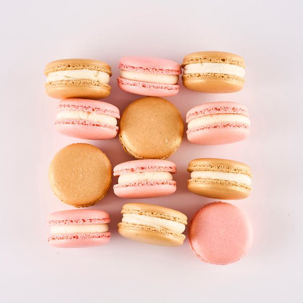 Champagne & Strawberry Macarons